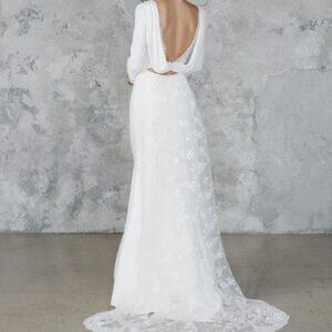 Rimay Arodaki Suki Wedding Dress Size 6 in Ivory